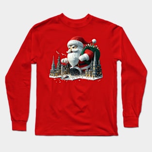 Christmas Giant Santa Long Sleeve T-Shirt